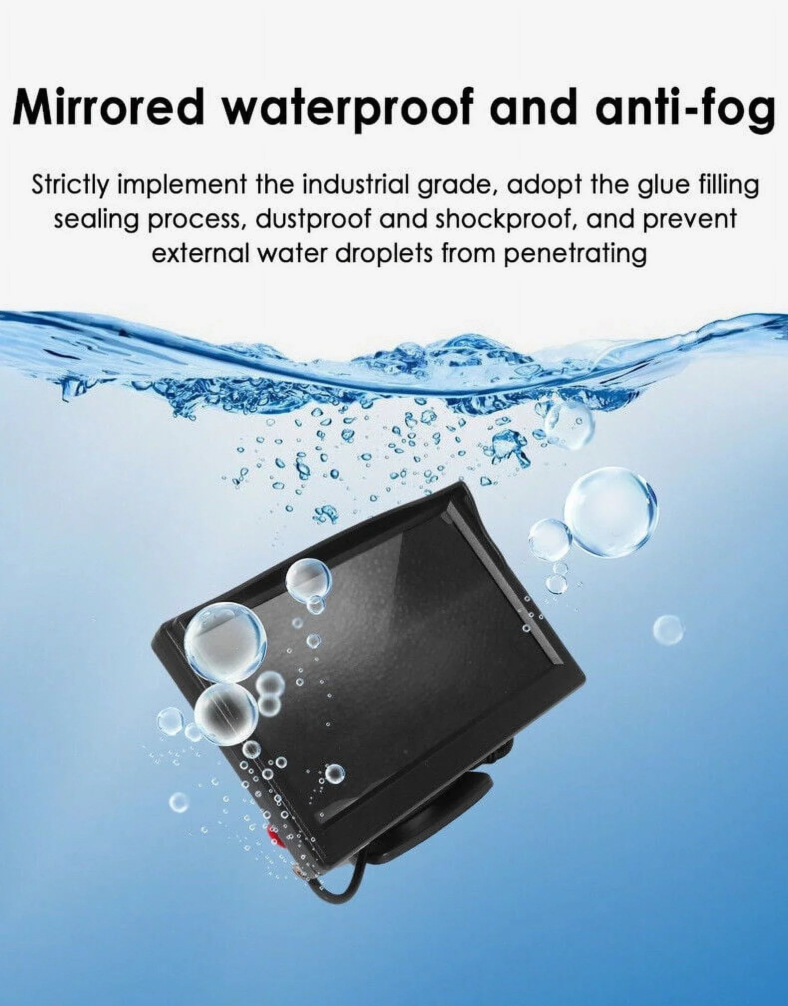 View Wireless HD Monitor Kit 5" KingFurt Camera Backup Car Night Rear Vision Waterproof