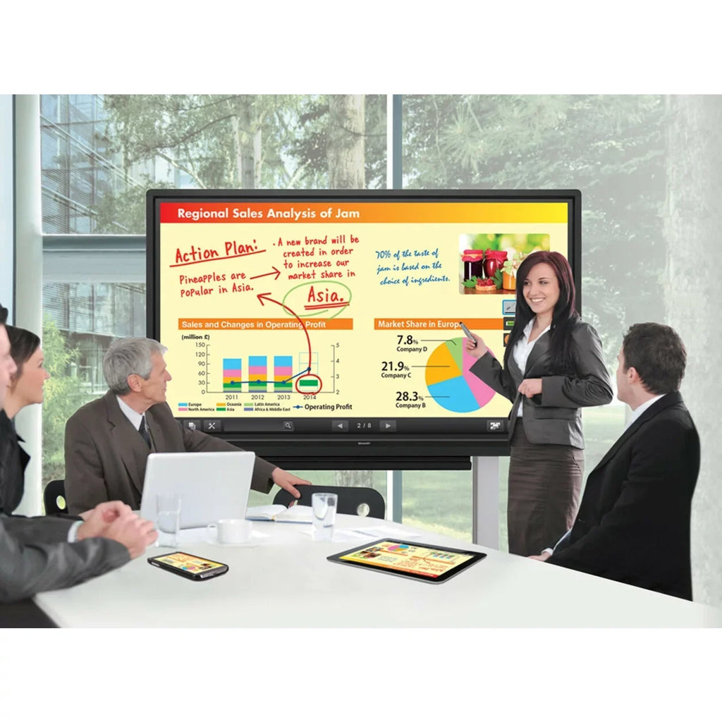 LCD PNC605B Sharp Touchscreen 4 16:9, Monitor, 60" Class ms AQUOS BOARD