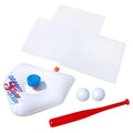 Plate Home Kids 2 Backyard Includes Ages , Tee Bat Sprinkler & - Practice, + Plastic Balls Splash Baseball Game - Slam & Sports & Banzai Plastic + liquid Batting 3 Bases,