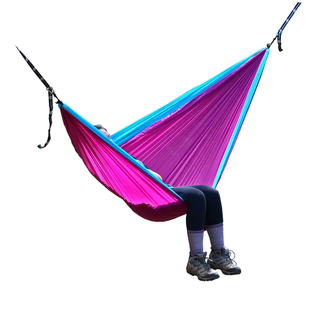 Purple and Hamptons 118" The Camping Blue Hammock Traveler Polyester Collection