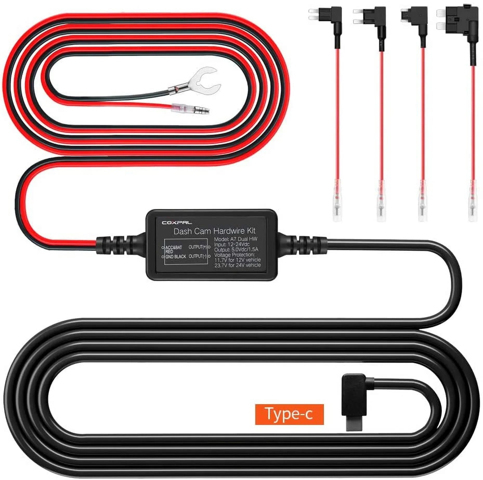 ACS, Hardwire Circuit USB for Type-C Camera, ATO, A Mini, Fuse Kit Add Holders Connector, with Dash ro2