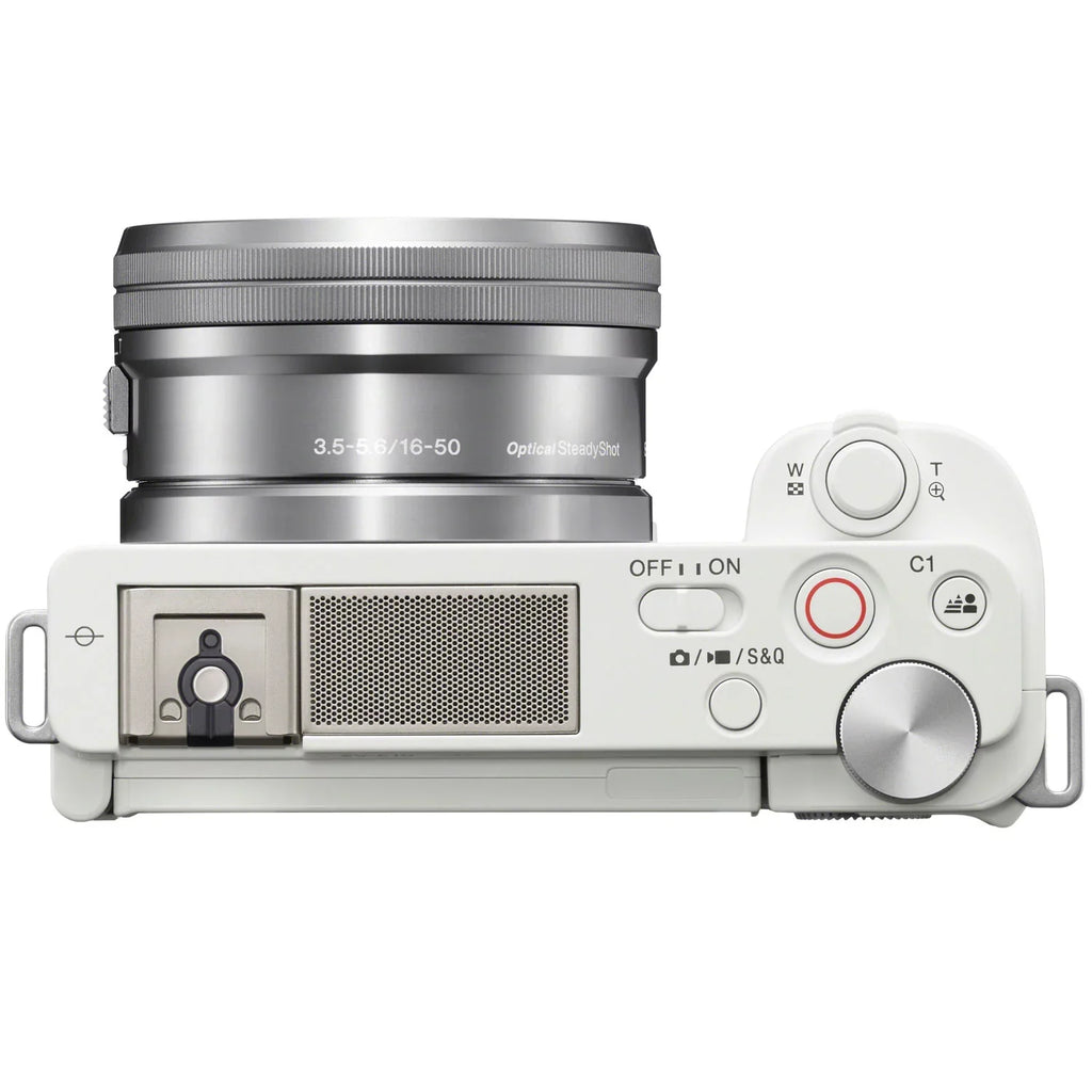55-210mm Filter Accessories Angle Alpha Case Vlog Battery 2 Mirrorless + Telephoto & Lenses & ZV-E10 Bundle Deco Gear ILCZV-E10L/W Camera + APS-C Set + Kit 16-50mm Extra Wide with Lens + White