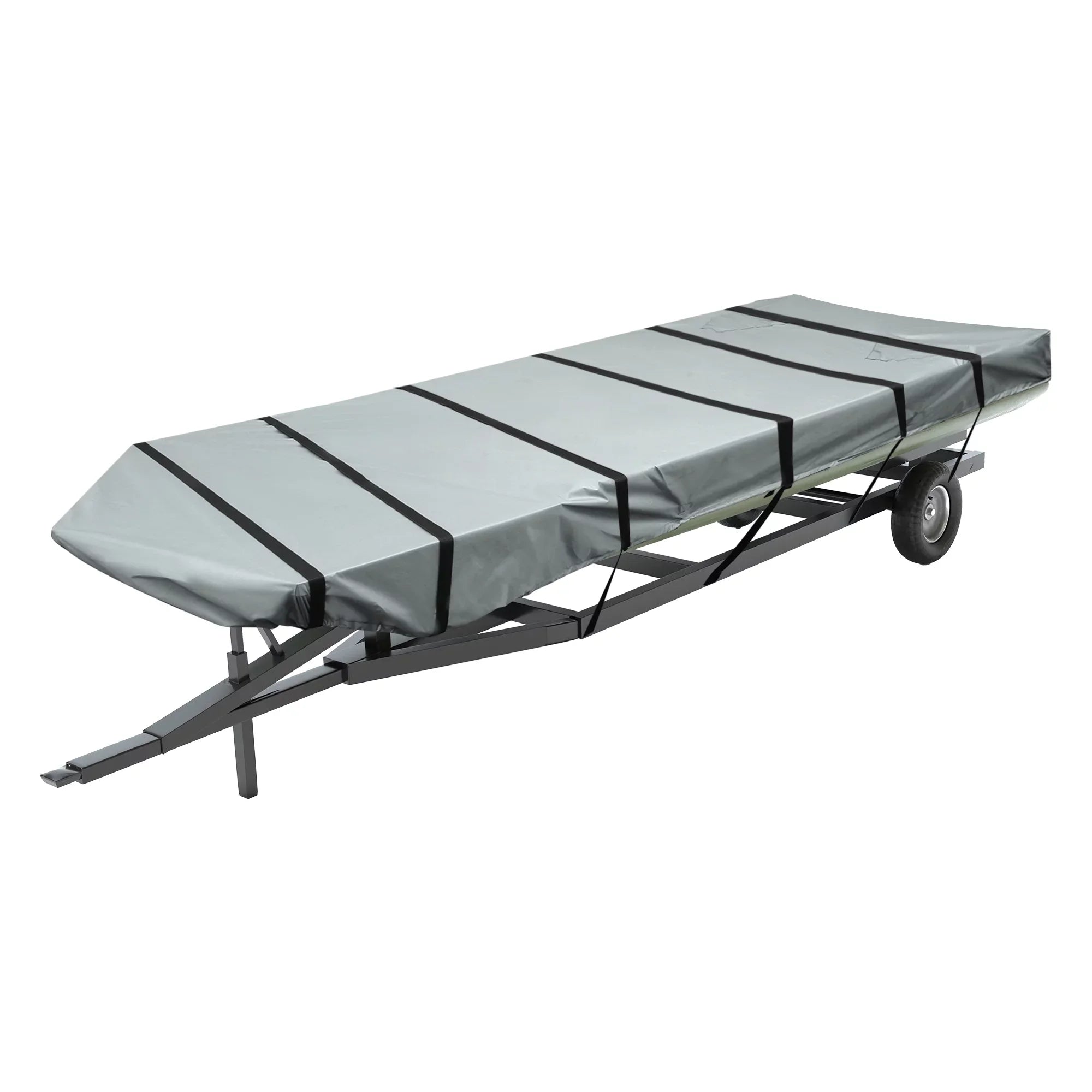 Set Air Polyester Resist Unique Boat Waterproof Gray 210D Sunshine Vents Cover Bargains 12"-14"x56" Boat Cover 1 Jon