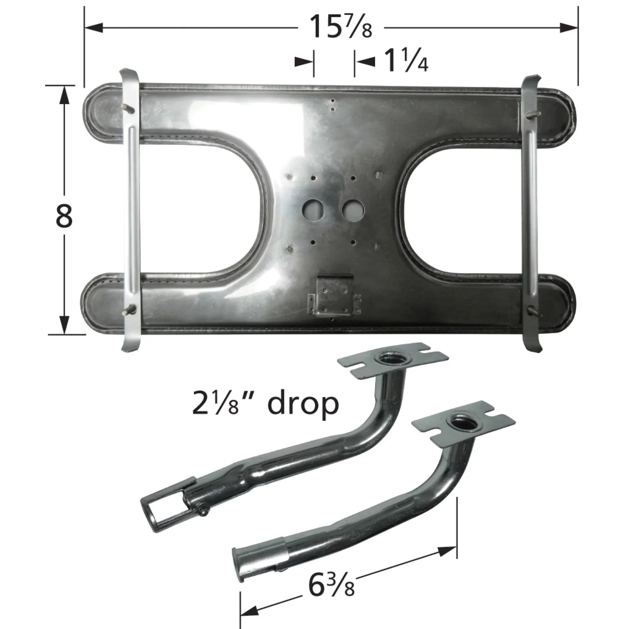 15.75" Stainless Gas for Burner Steel Grills Charmglow