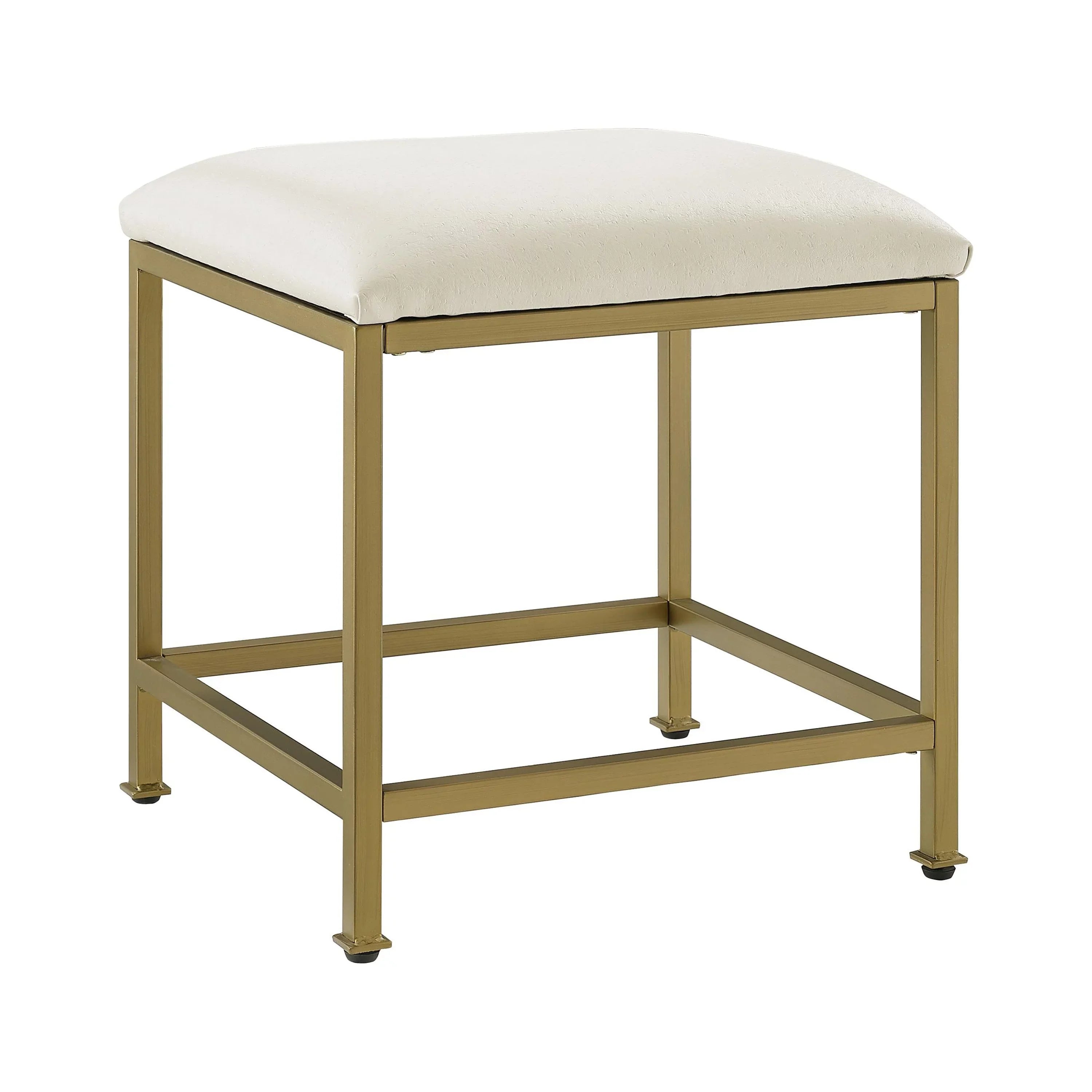 Soft Aimee Vanity Gold Stool