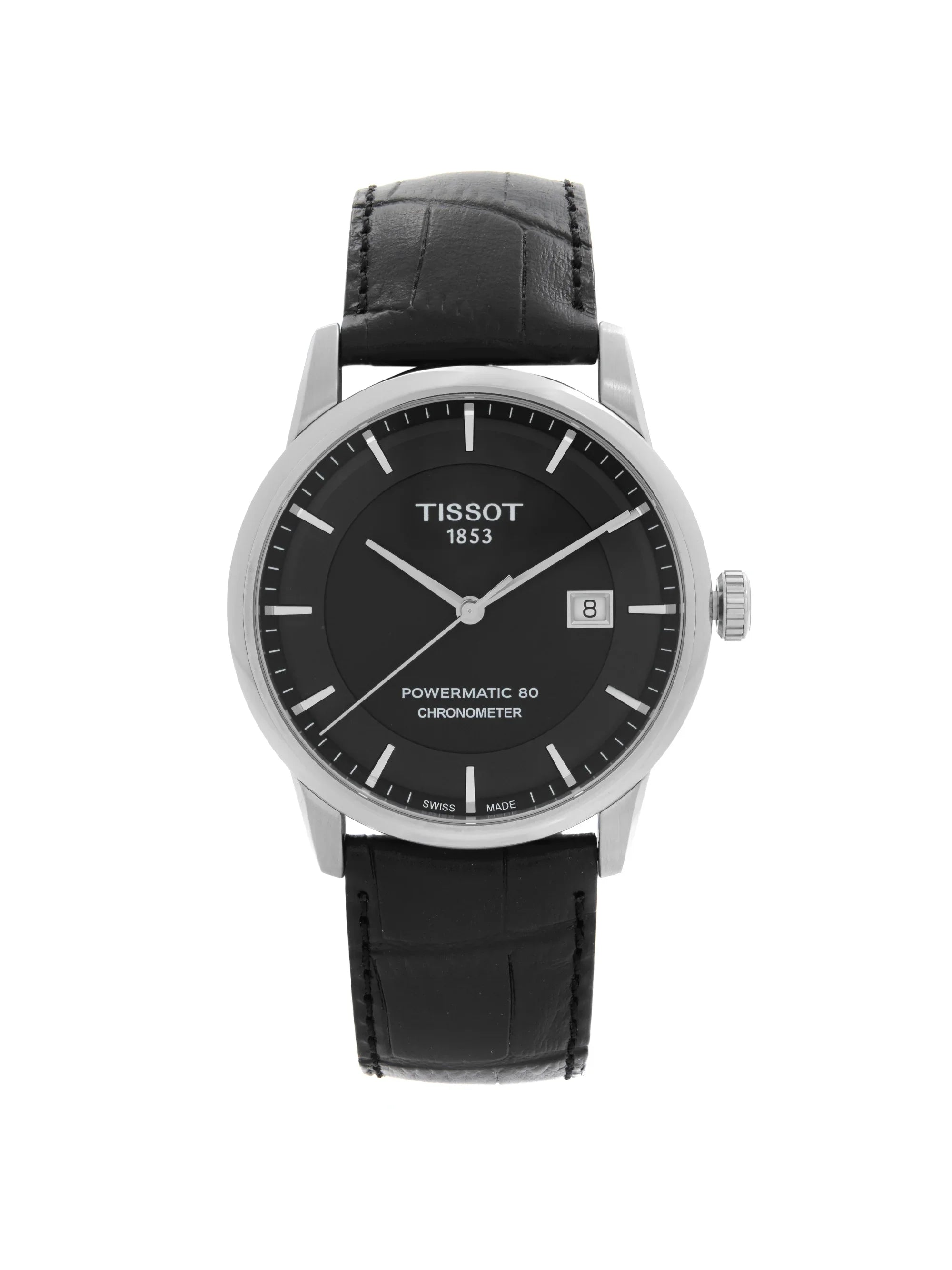 Black Steel Tissot T-Classic Watch Dial Automatic T086.408.16.051.00 Mens 41mm