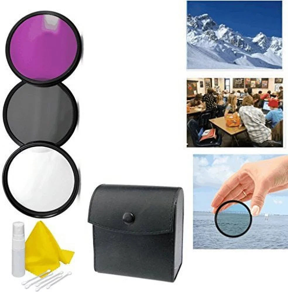 A6000 Multiple Coated 3pc 55mm + Kit Alpha Kit Appropriate Cleaning 3-Piece Filter