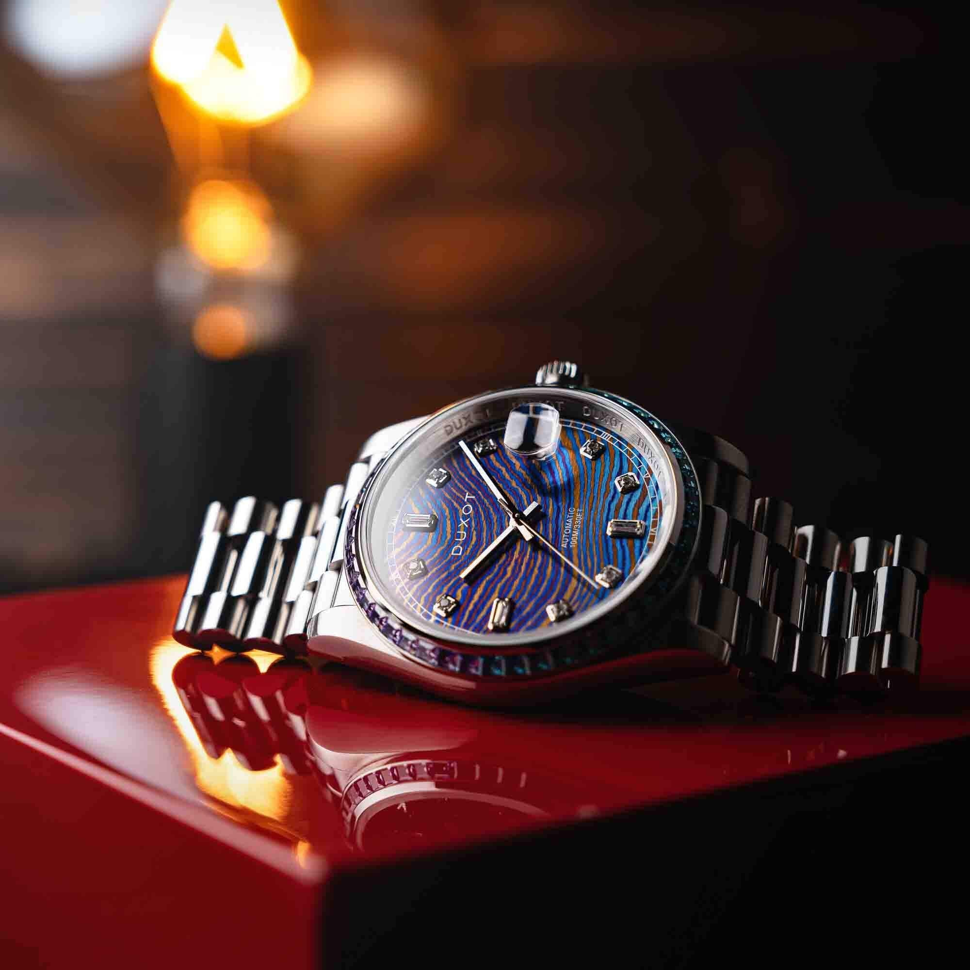 Edition Damascus Diver Serenata Duxot Automatic Rainbow Limited