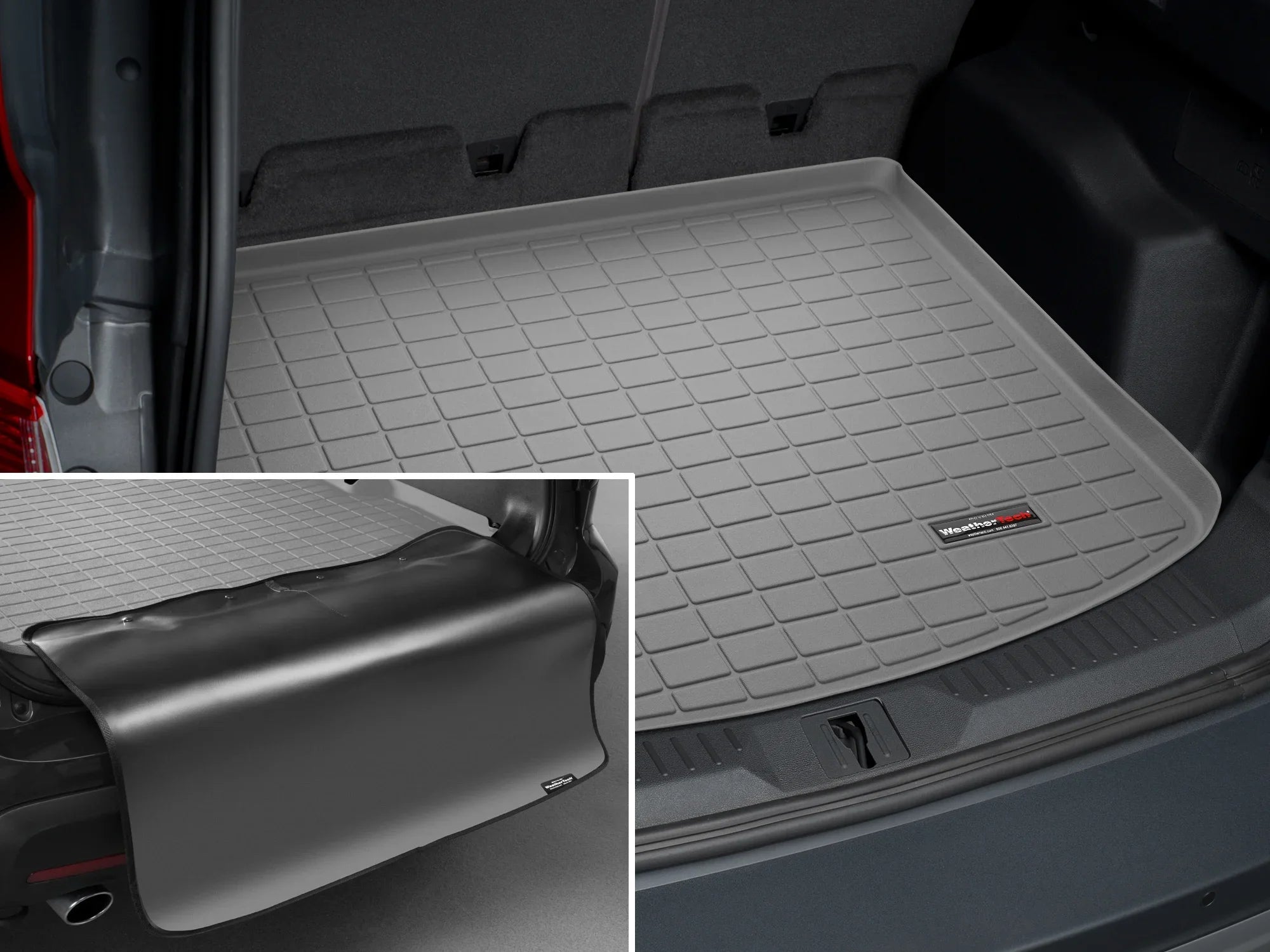 compatible Protector Liner Row 2nd Cargo with Grey Behind Bumper Protector, Seating MKC Escape, - Trunk Bumper with With WeatherTech