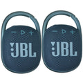 Clip Bluetooth Portable 2x JBL Waterproof Speaker 4 (Blue)