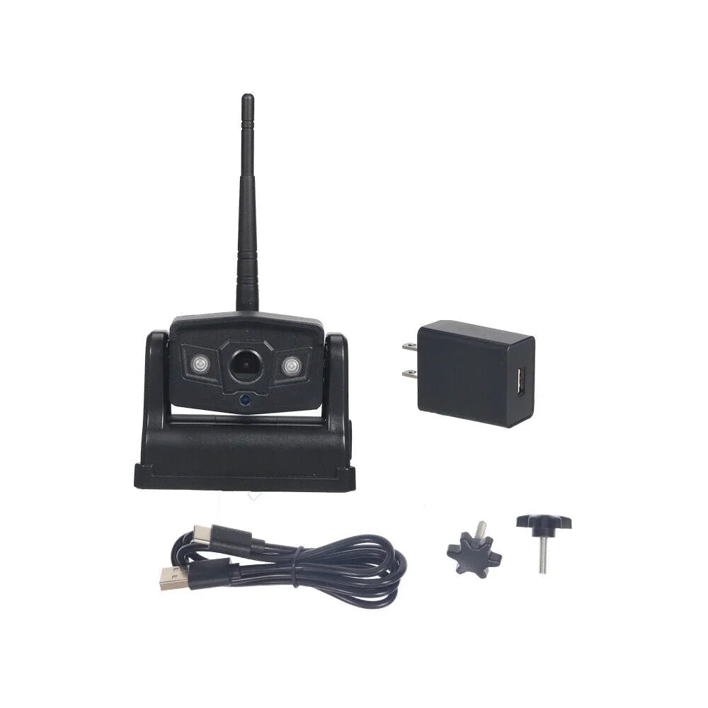 Magnetic Wireless Battery Backup 9600mAh Onemayship Front/Rear Camera View WiFi Camera,