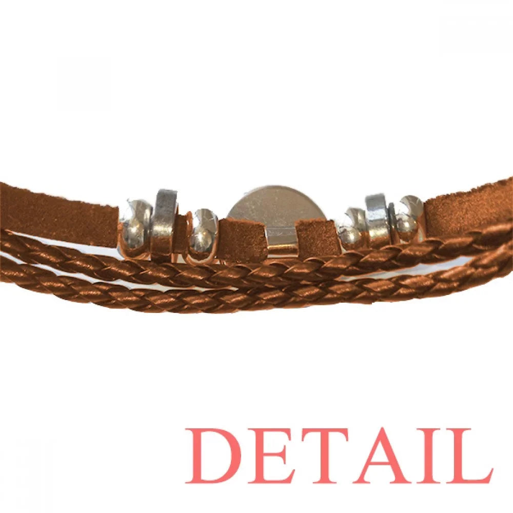 Leather Ornament Colourful Park Wristband Bracelet Facilities Jewelry Pattern Amusement