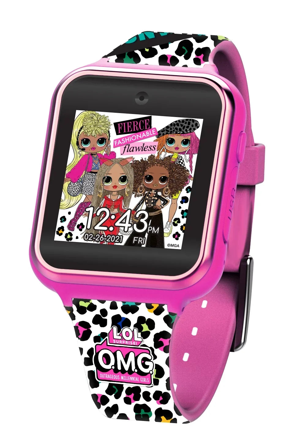 LOL 40mm Child iTime MGA Smartwatch Pink Entertainment Surprise! (OMG4029) Unisex Interactive