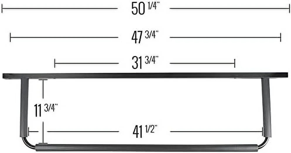 Overhead Black Rack 16" 24" Board Or Center, Storage On