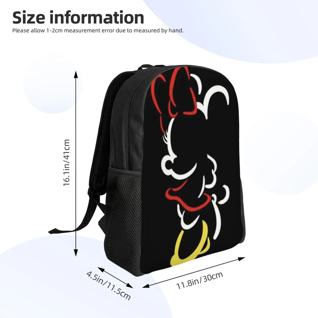 Anime Cartoon Minnie Casual Bags Travel Multipurpose Backpack Backpacks Printed Daypacks 3D