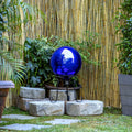 Alpine Glass Globe, Reflective 10" Blue Gazing Corporation