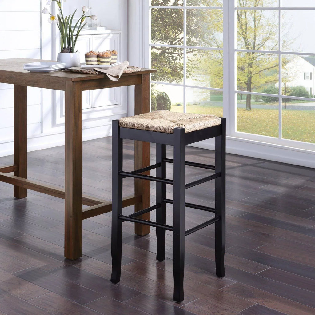Rush Square 29 in. Stool - Boraam Bar