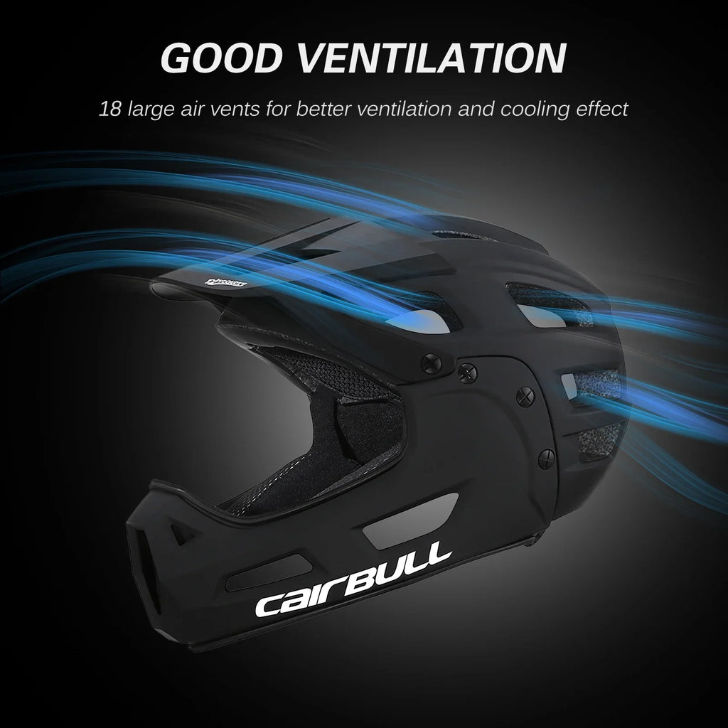 Face Chin Guard with Bike Helmet Mountain Visor Full Biking and CAIRBULL Helmet Detachable