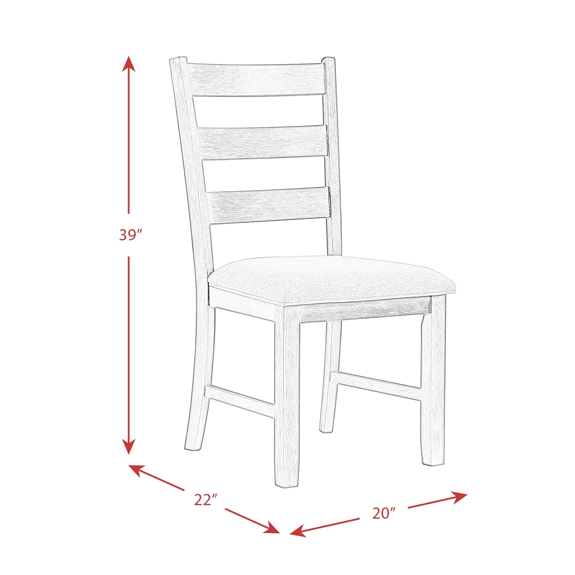 Brown 5-Piece Kona Furnishings House Picket Dining Set