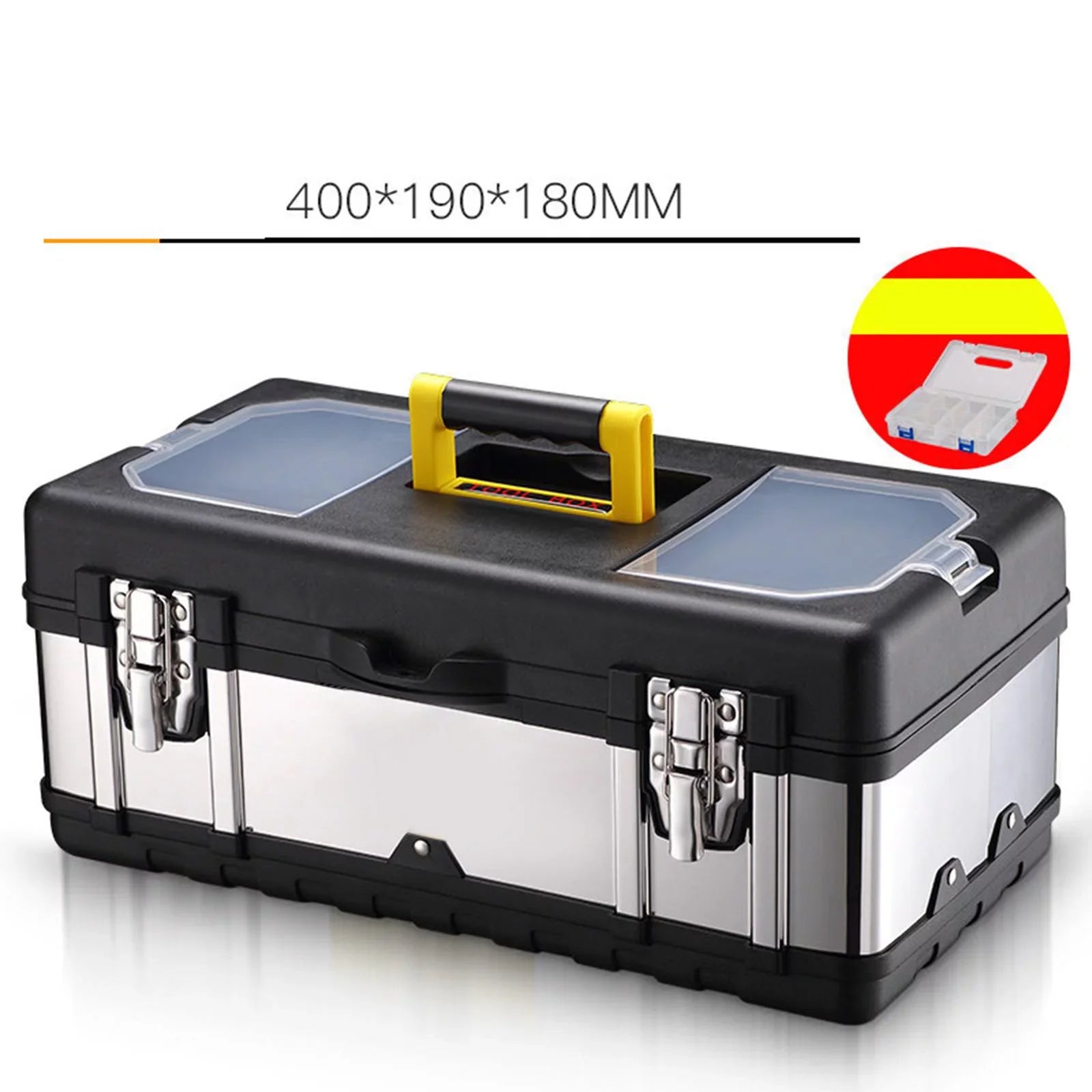 17inch Case Repair Car Case for Storage Tools Plumber Trunks Carry Toolbox Lockable