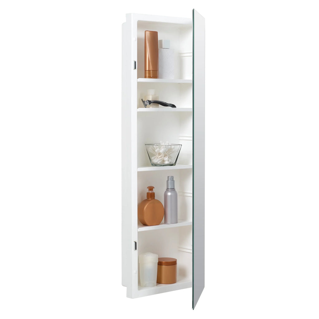 American 12 in., Pride Recess-Mount Reversible Frameless Medicine Cabinet, x Rectangle, Mirror 36