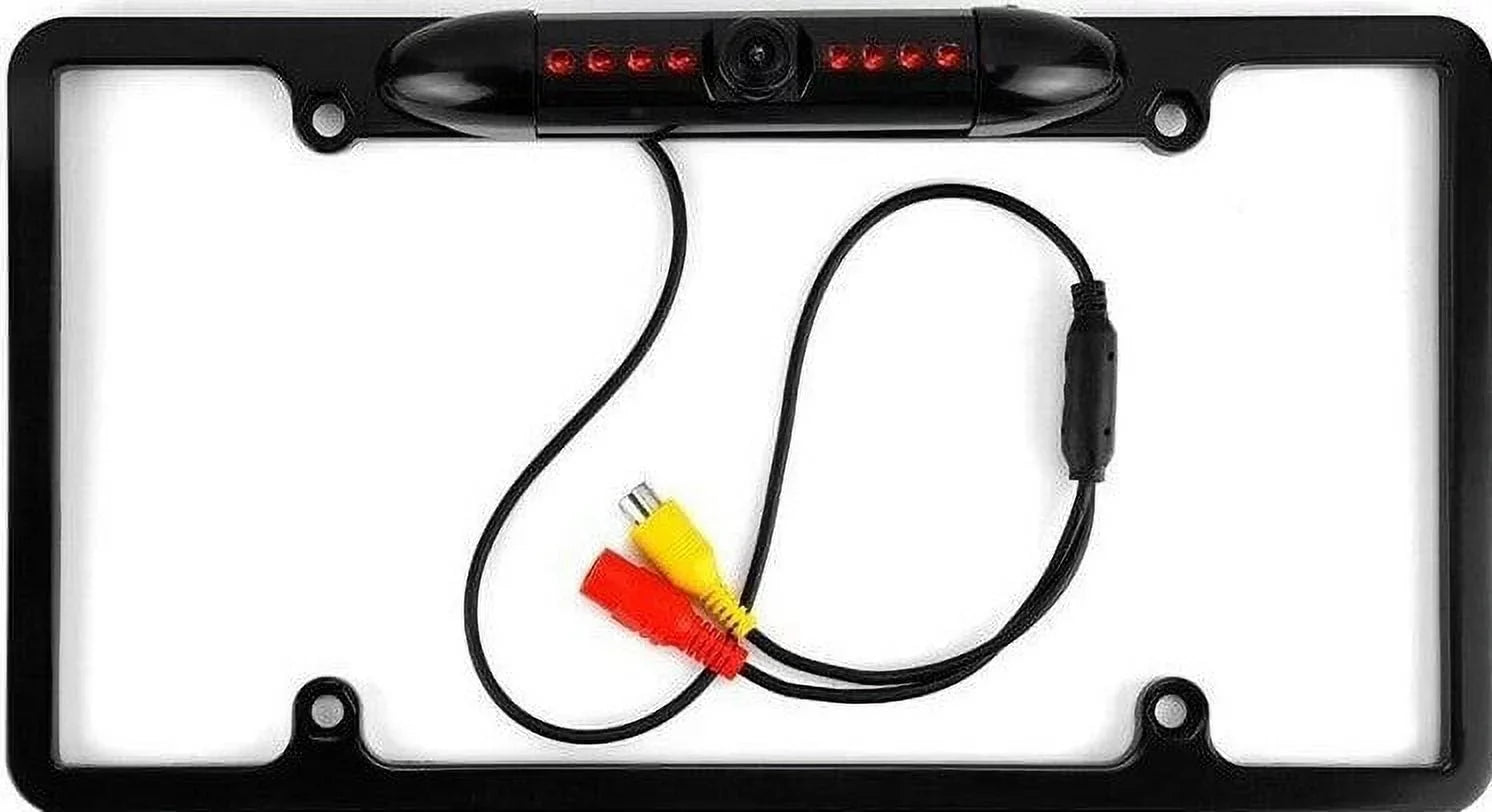 Black Backup Kenwood Waterproof DDX-512 Camera License Rearview Plate for DDX512