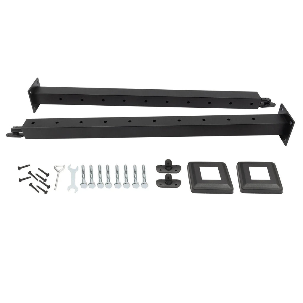 Pre-Drilled Cable Railing Post Fence 36''x2''x2'' Cable Wood for Square Level Railing Deck Two Post Sides System Stainless Steel Concrete Level
