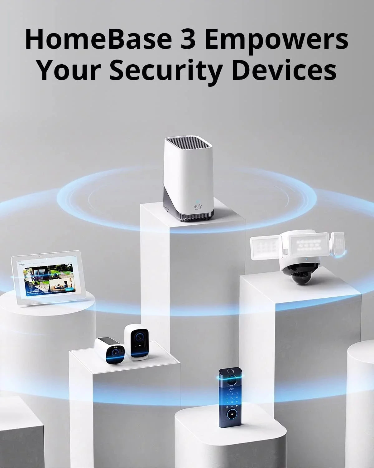 4K with PTZ, Indoor 8× Cameras, UHD Resolution 3, Human/Pet with S350 6 and 360° Security eufy Cam Dual Dual-Band HomeBase Security AI, Zoom Wi-Fi Camera