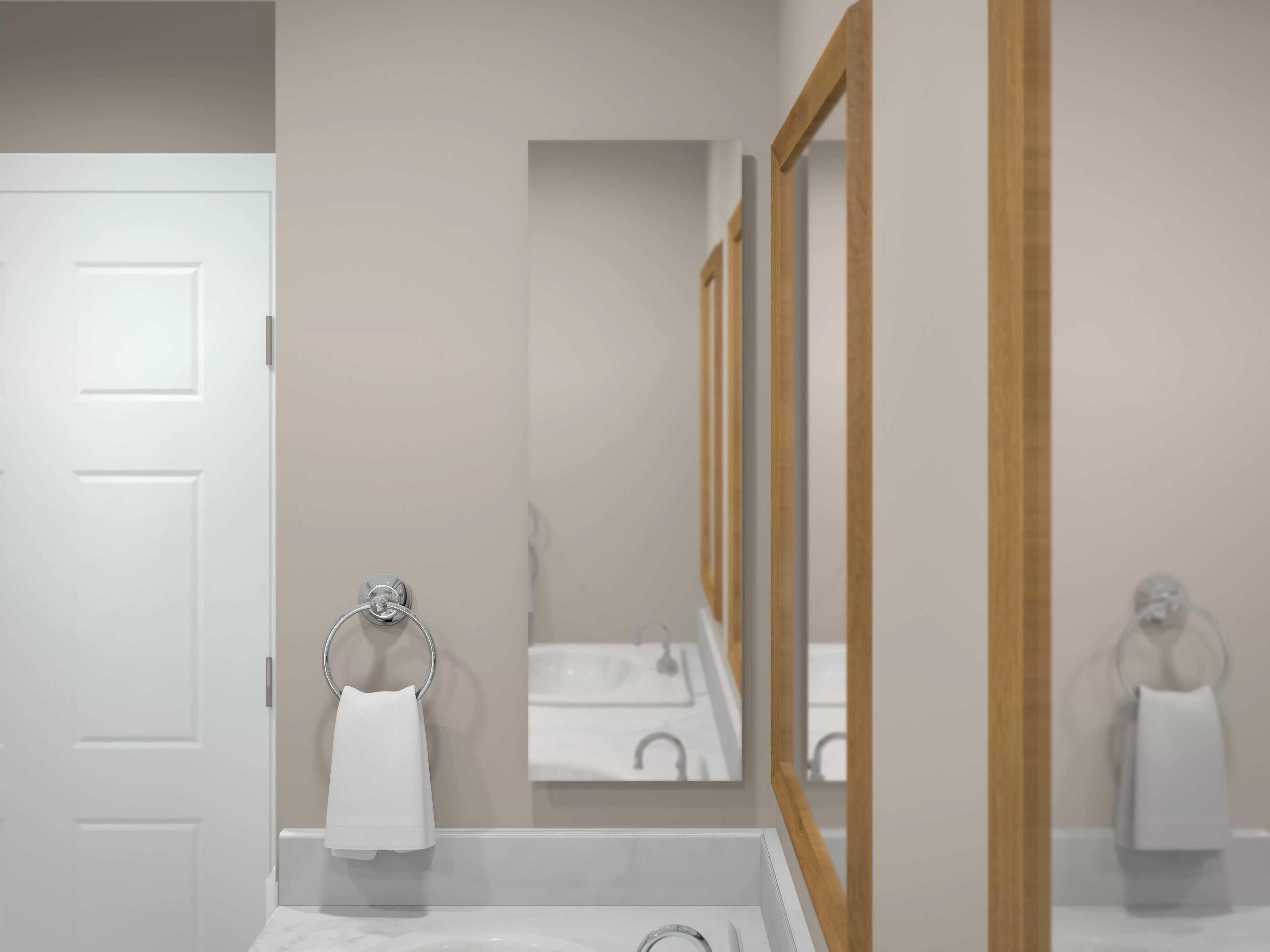 American 12 in., Pride Recess-Mount Reversible Frameless Medicine Cabinet, x Rectangle, Mirror 36
