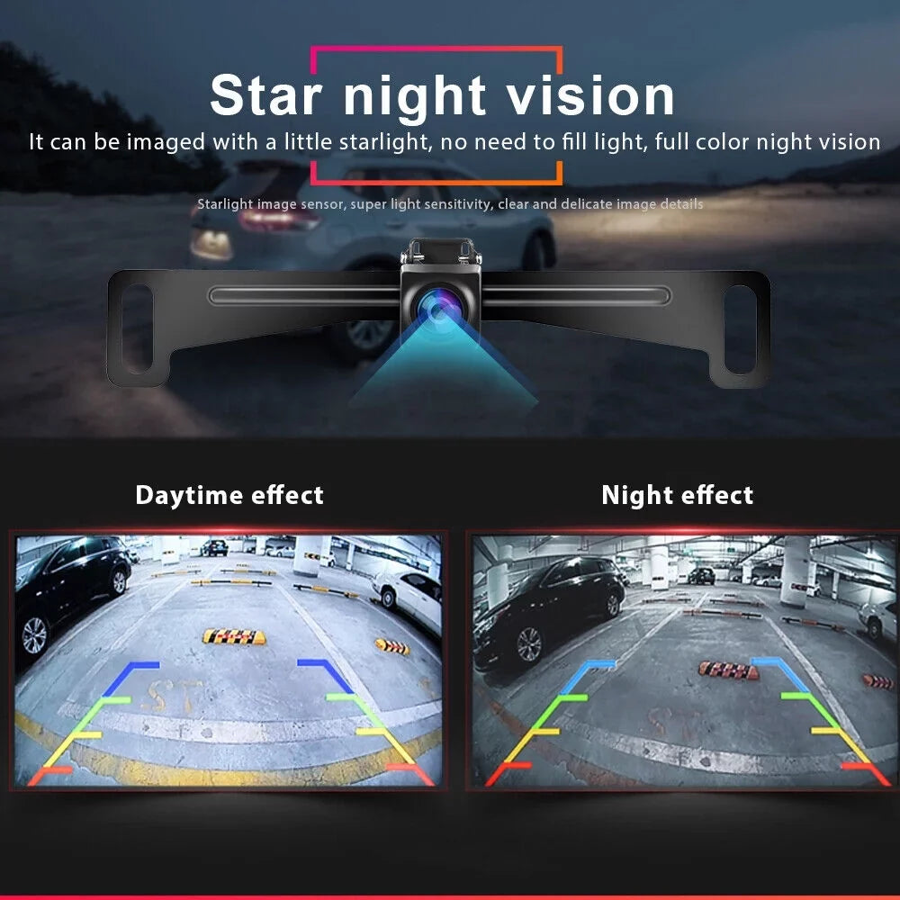 Backup Parking Car HD Rear View Night Vision System Wireless Monitor + 5" Camera