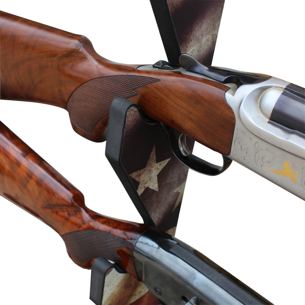 '- Rifle/Shotgun Assembly Indoor Easy Wall Finish Storage Creek Rush Convenient Rack Display Creations 3 Americana