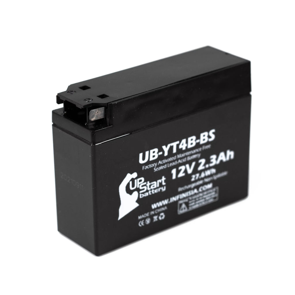 Maintenance UB-YT4B-BS Factory 2012 for 12V, Replacement SR400 - (FI) Motorcycle Battery 2.3Ah, Free, 400CC Battery 3-Pack UpStart Yamaha Activated,