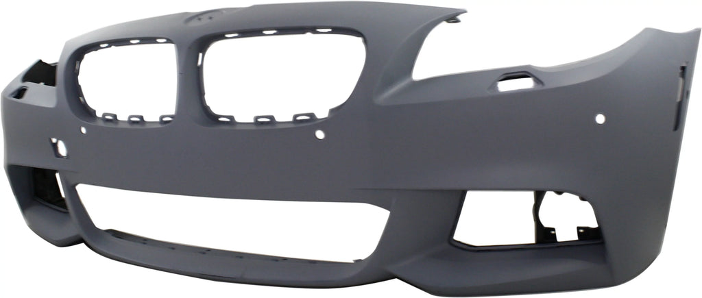with Compatible View Side Sedan PDC 2011-2013 COVER Primed M Camera 5-Series with Pkg Sensor Front BUMPER For with Holes