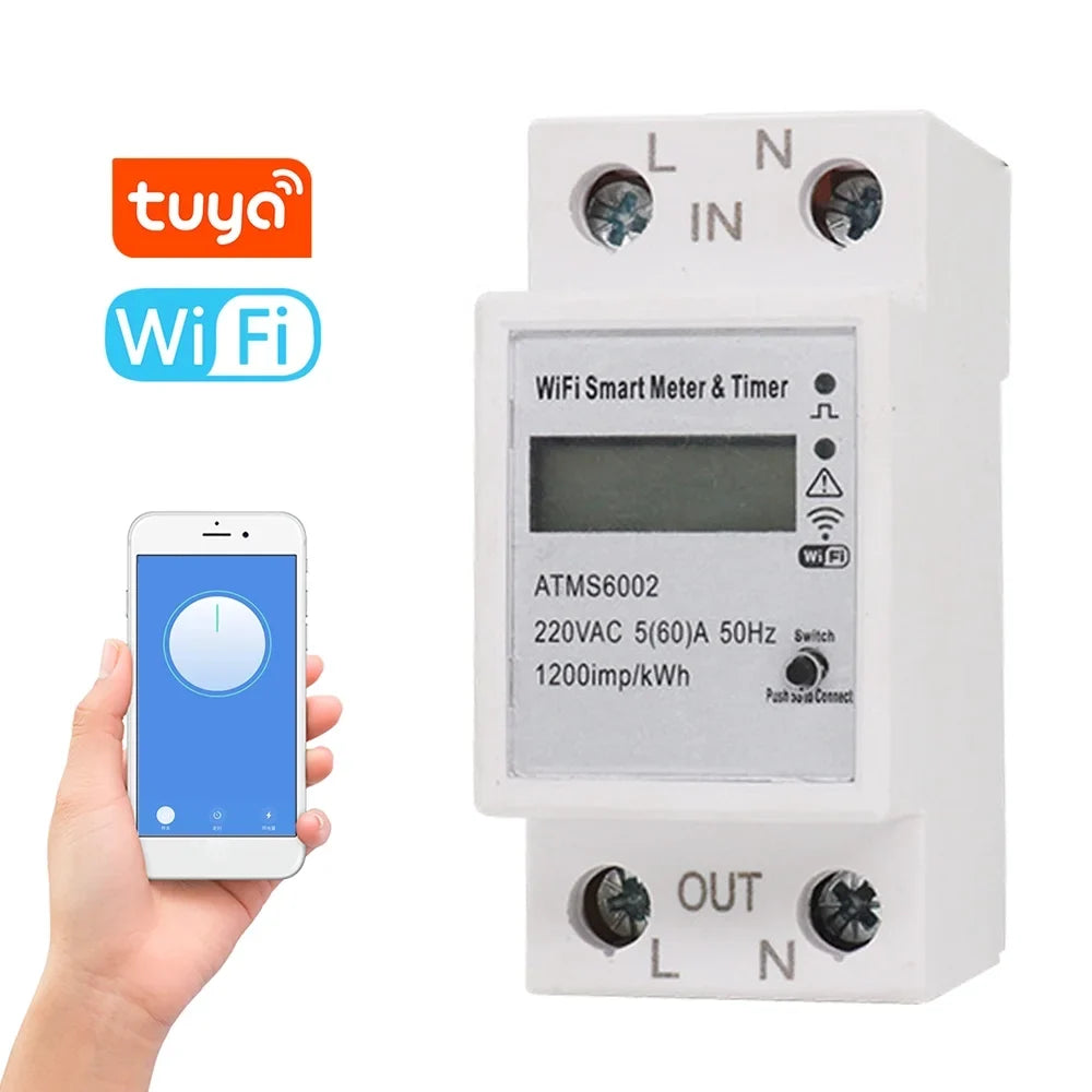 Energy Manual Reading Mobilephone Meter Need APP Meter Remotes Home WiFi Intelligent Home Control Meter Intelligent Walmeck Intelligent Electric Meter No Meter Timer Electric Electric