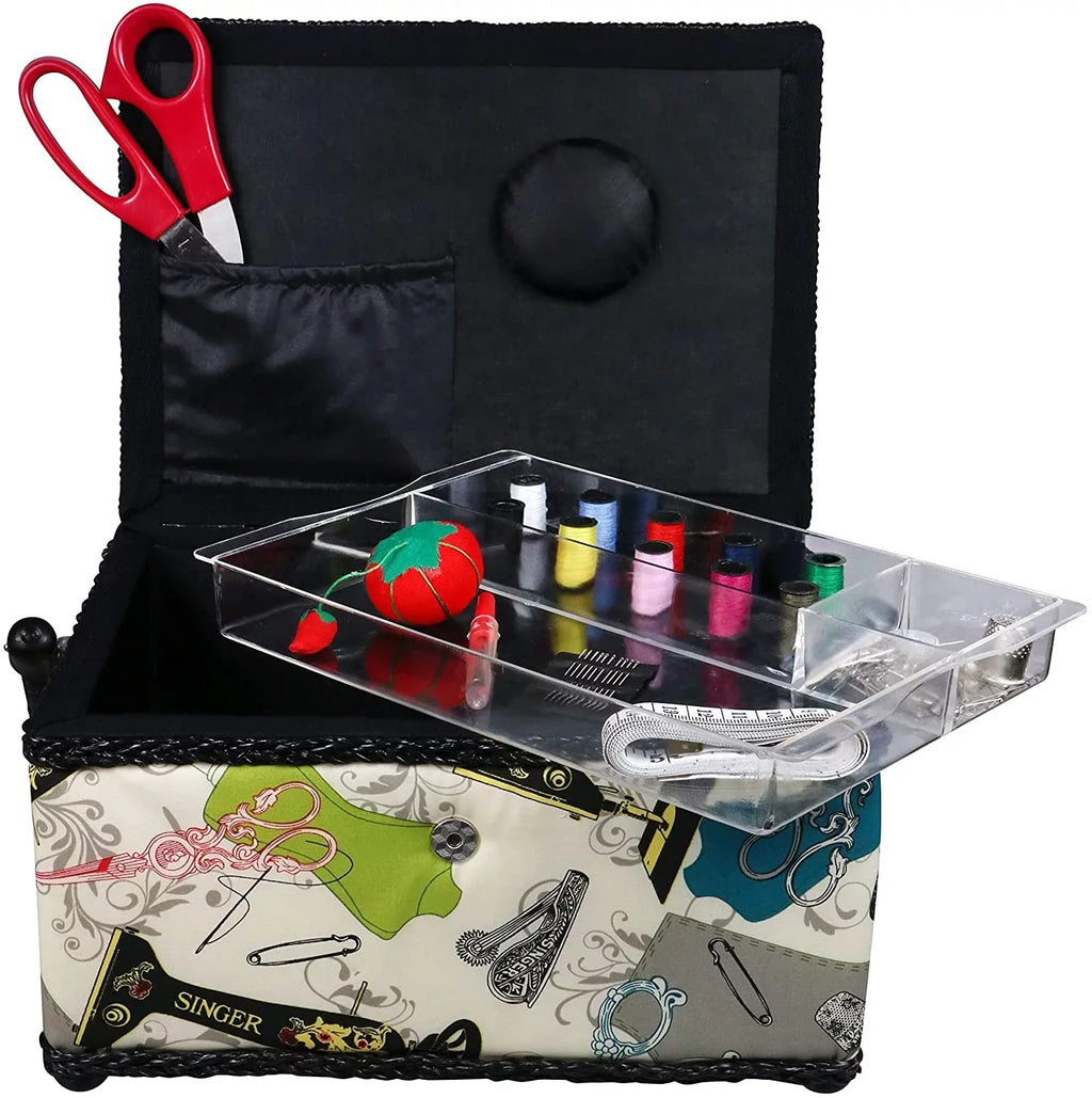 Basket Pieces Print, SINGER Sewing Kit, 127 QuiltPro Vintage