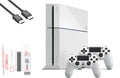 Cable Cleaning Like New AXTION Kit PlayStation 2 BOLT 500GB HDMI 4 White Console Controller with Bundle Gaming