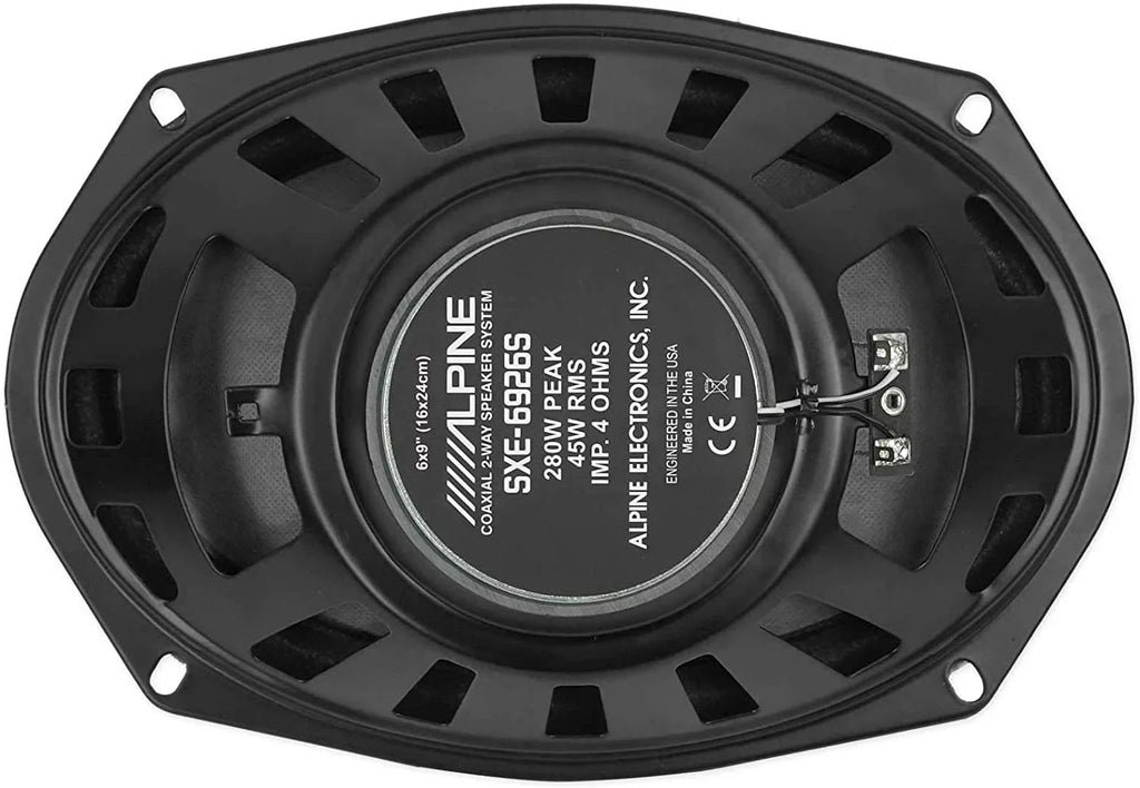 Audio 280 Car SXE-6926S Speakers (Pair) 6x9 2-Way Alpine Watt Coaxial