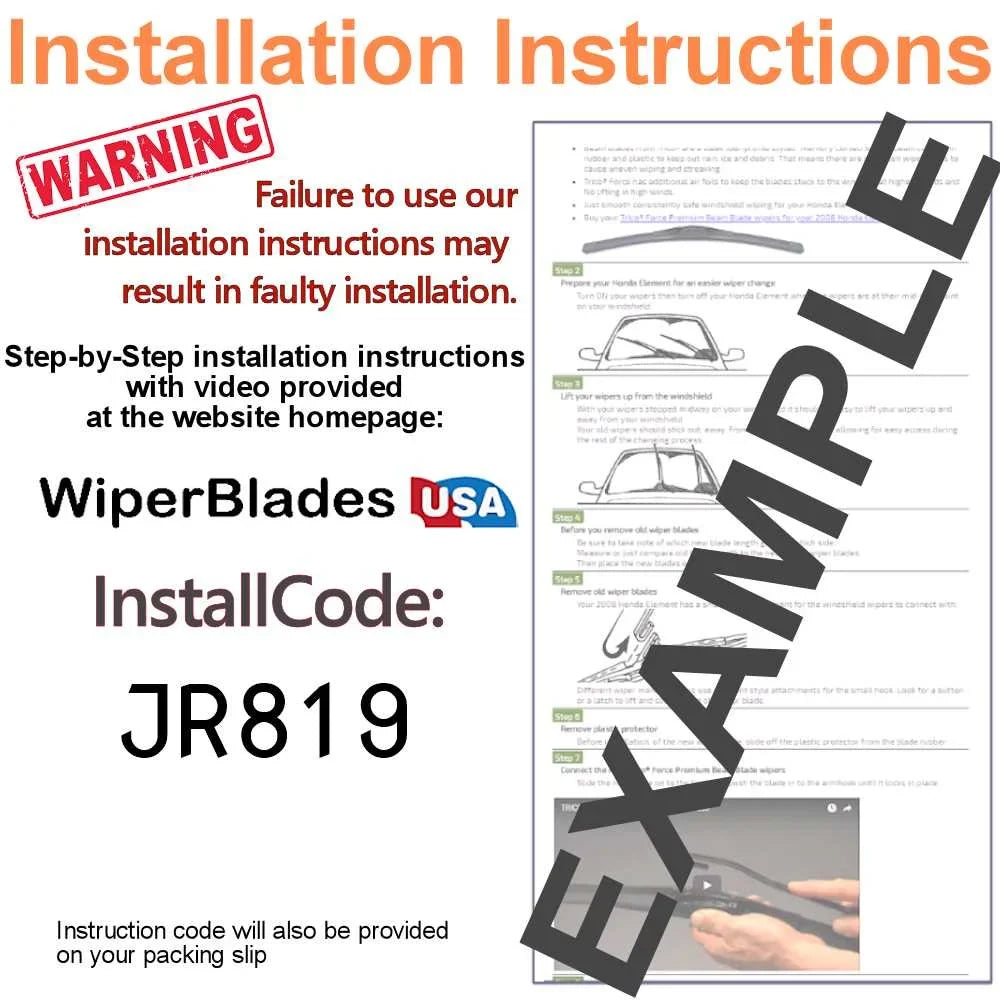 Blade of Wiper Beam w/Rear 3) Audi e-tron (Set A3 2018 Wipers Sportback
