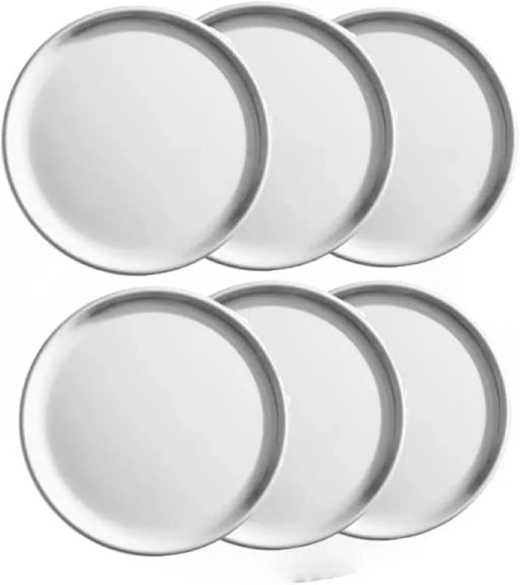 for Restaurants design Round TrueCraftware- & - Kitchen Tray 6 Set Round Bakeware Pan Pizza Pizza 10” Tray of Coupe Baking Tray Home Pizzeria Aluminum Pan Tray Baking Pizza
