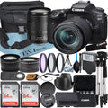 '+ USM Canon + EOS SanDisk Case + 90D Card Tripod + Wideangle IS ZeeTech + 64GB with Accessory Bundle Lens DSLR 18-135mm Camera