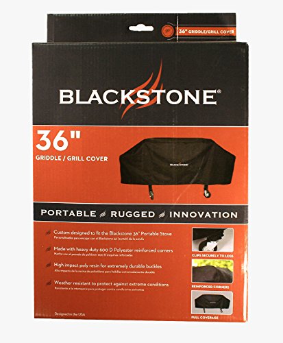 Griddle Cooking 36" Polyester Blackstone 600D 1528 Grill liquid Heavy Gas Station, Cover, Exclusively Resistant Black Fits Flat Duty top