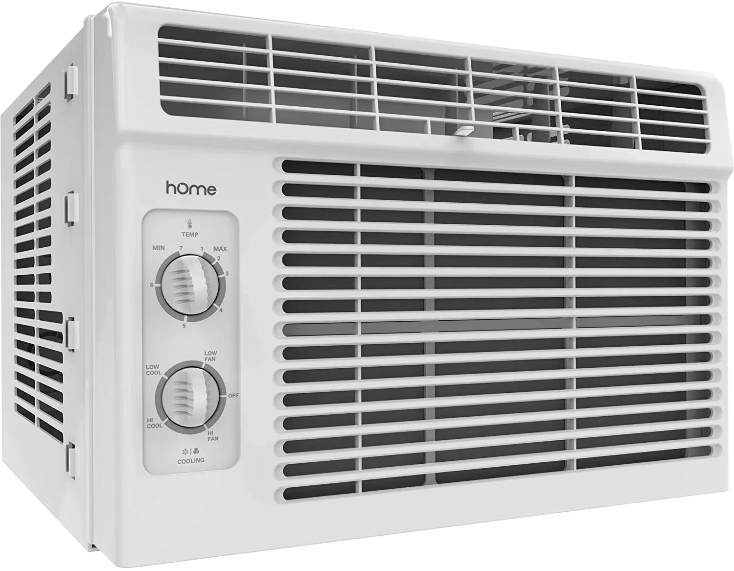 up Compact Ft. Reusable Speeds Washable Rooms Filter, and Window Mechanical 2 AC - Bedroom Control to Sq. BTU Easy Fan hOmeLabs Conditioner with 150 Air Cooling 2 Speeds, - Unit Ideal 5000 for