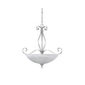 Light Hanging Pewter Designers Bowl Pendant, Matte Del Collection Fountain Amo 3 82831-MTP