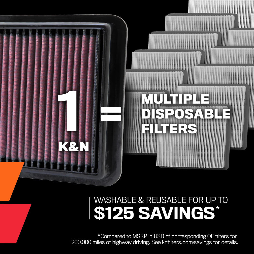 K&N 33-2154 Filter Performance High Air Replacement