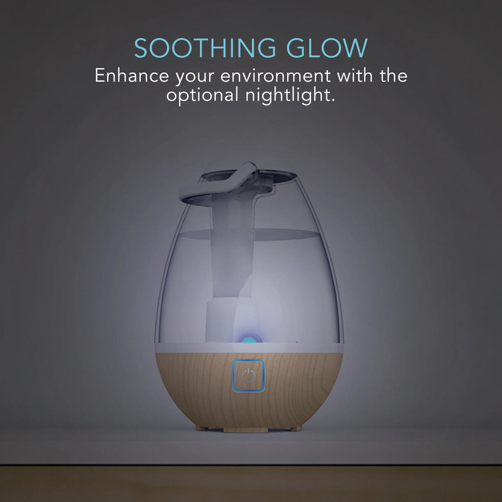 Ultrasonic Ash Image Mist Woodgrain Humidifier, Gallon Light Sharper (New) Cool 0.4