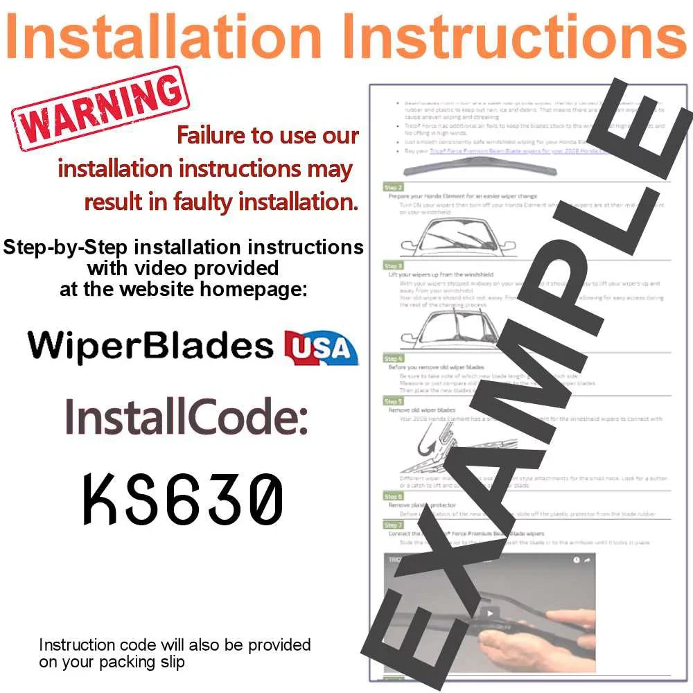 Blades Highlander Toyota w/Rear Wiper Wiper of 3) (Set 2018
