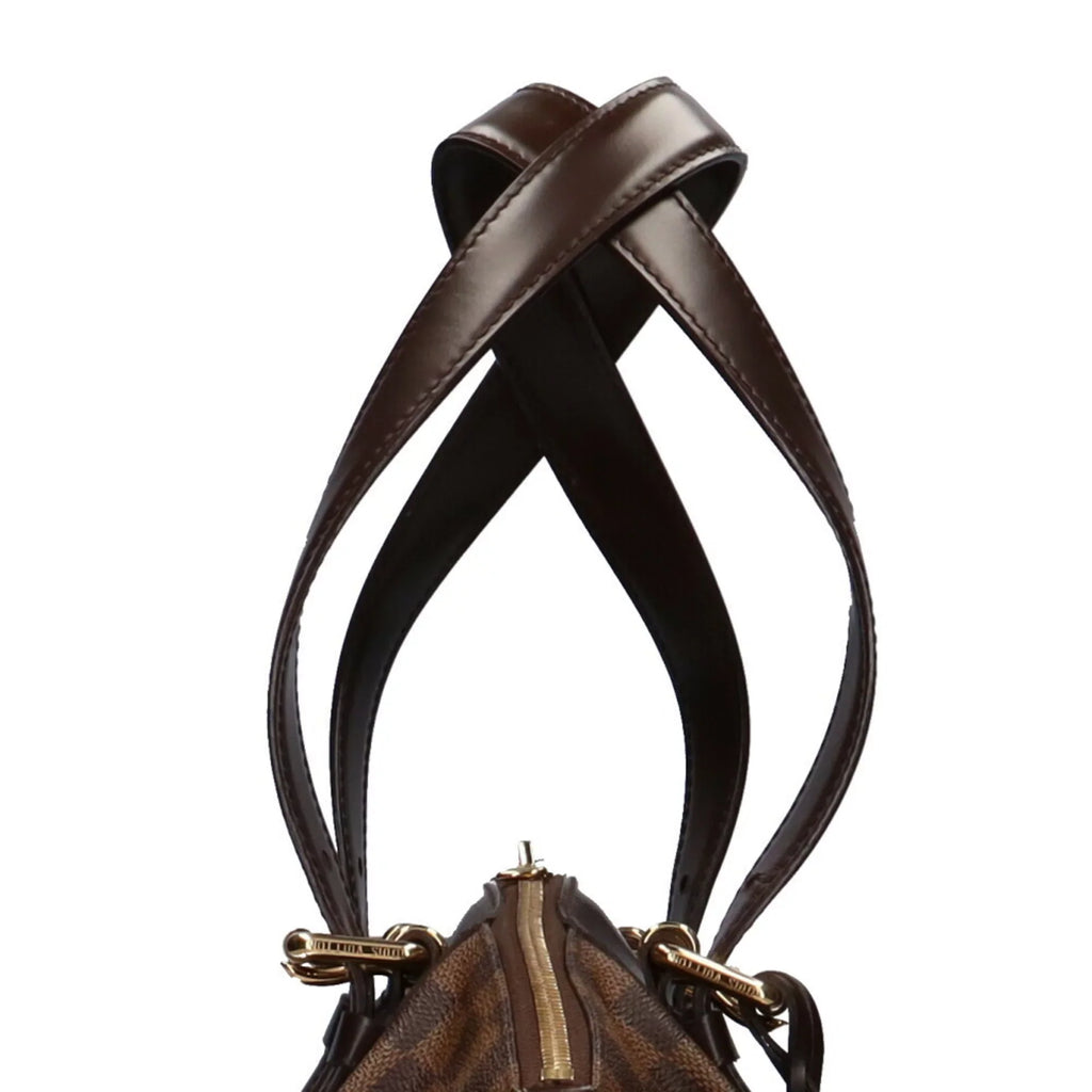 MM Bag Shoulder Used Women's Verona Damier Authenticated Brown Canvas