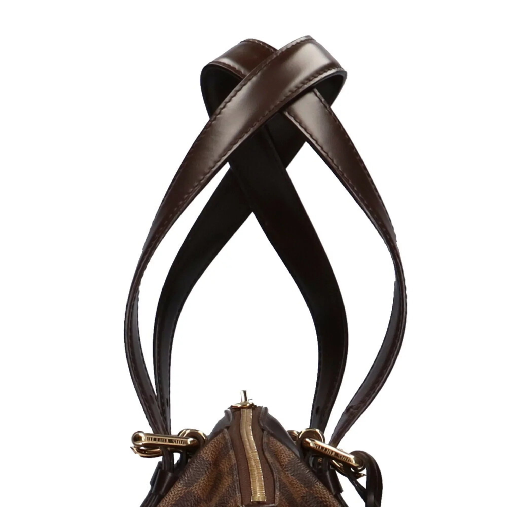 MM Bag Shoulder Used Women's Verona Damier Authenticated Brown Canvas