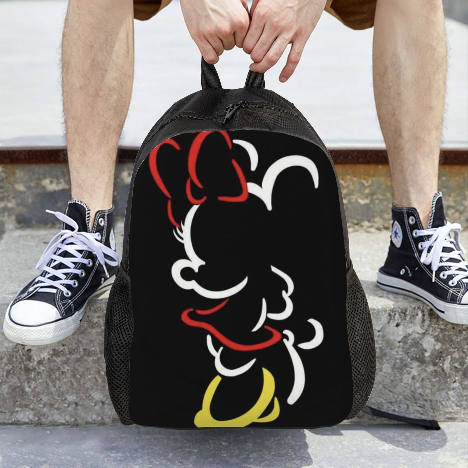 Anime Cartoon Minnie Casual Bags Travel Multipurpose Backpack Backpacks Printed Daypacks 3D