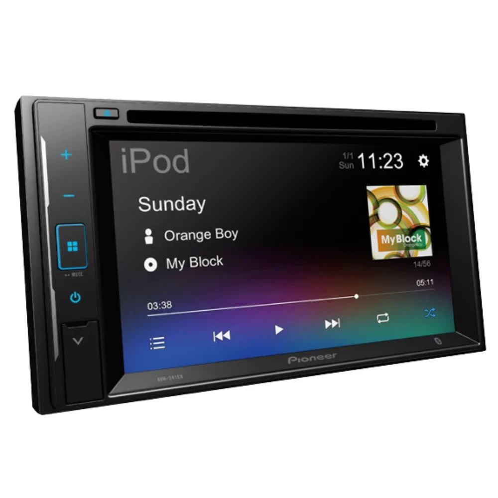 Pioneer Kit Kit Radio and for Installation Mounting Double Bundle 2004-2008 Camera, DVD with F-150 Car Din Stereo - /Bluetooth KIT395 - Multimedia Touchscreen Backup